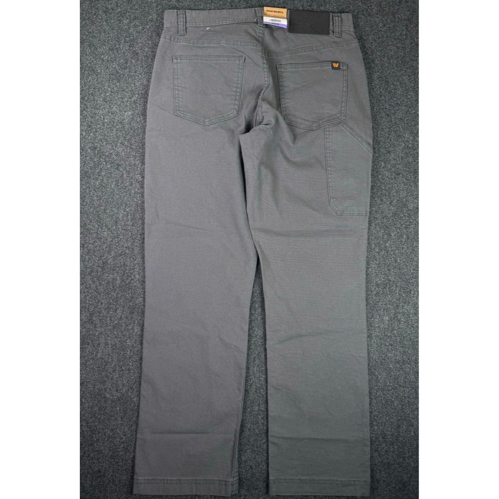 NEW Eddie Bauer Pants Mens 32x29 Gray Canvas Utility Pant Outdoors Camp Hiking